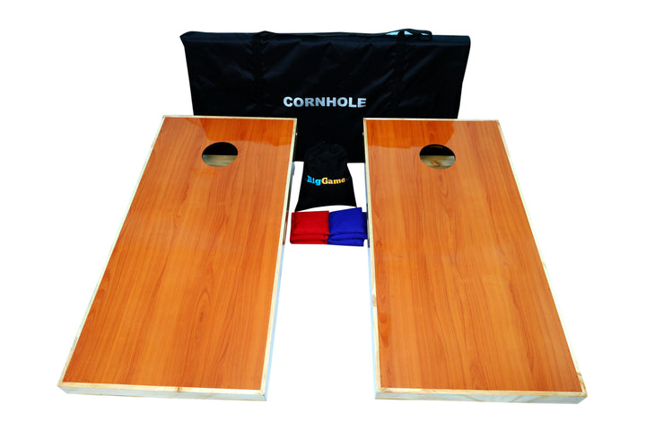 Cornhole Game - Two Board Set (Regulation Size 1.2M x 0.6M) - Cherry Wood Top