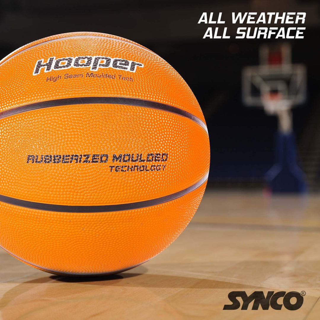 Synco Hooper Series | Basketball (Size-6) | Moulded Technology | 8 Panel | for Indoor & Outdoor Games & Training | Ideal for Boys/Girls Age 12-14 Years