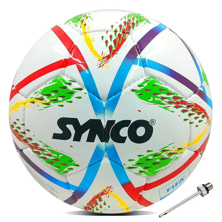 Synco FIFA Approved Football 32 Panel Hand Stitched | 5 Layer Laminated | Size 5