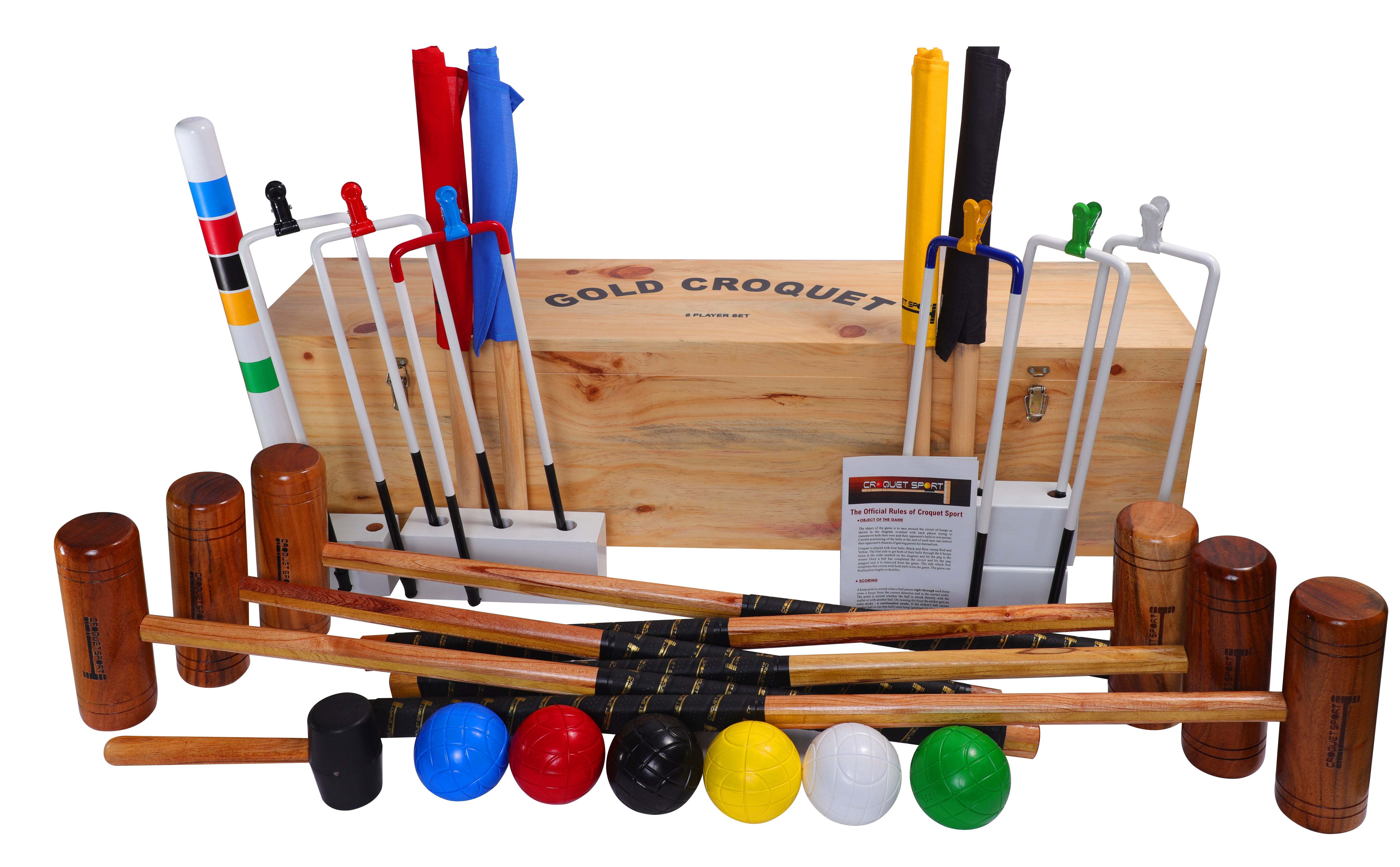 Garden Croquet Set- 6 Player Box – The Big Game Company