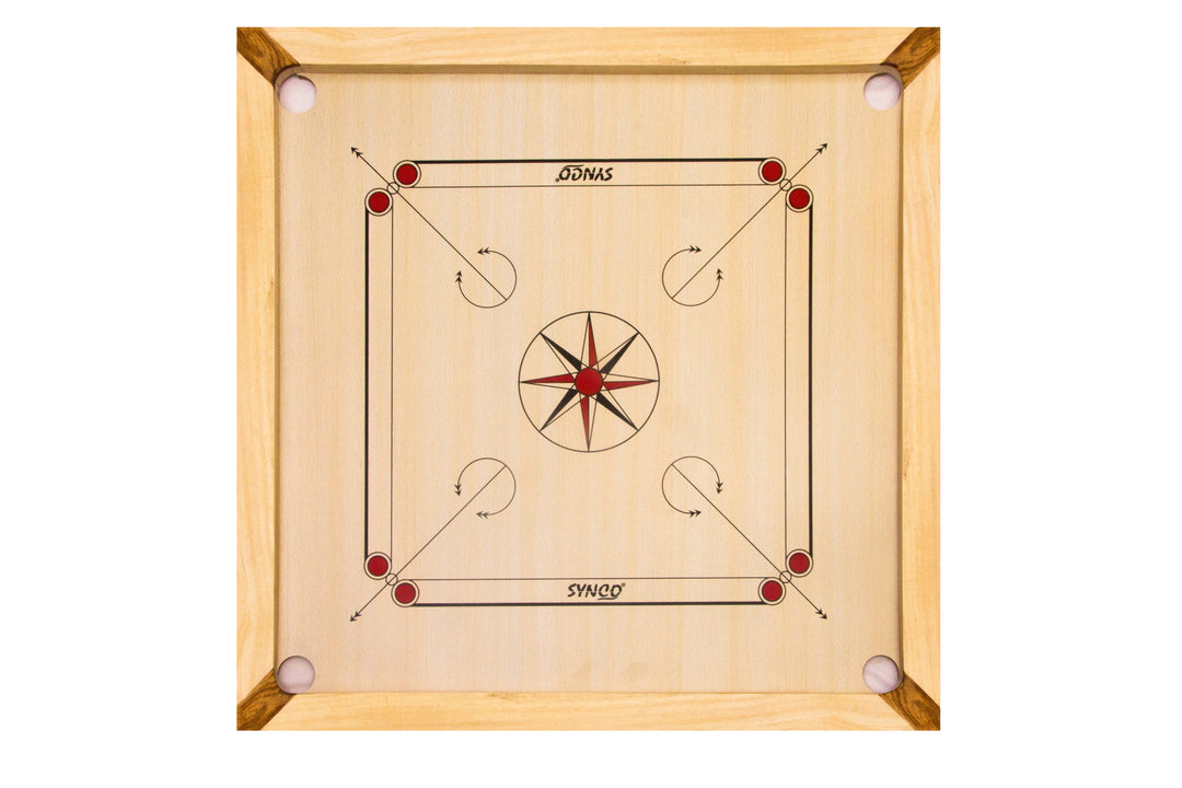 Synco Mango Series 83 (33”) Carrom Board with striker, coins set and powder