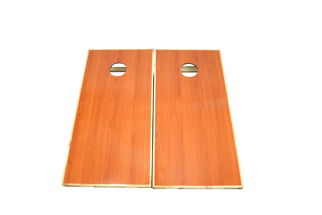 Cornhole Game - Two Board Set (Regulation Size 1.2M x 0.6M) - Cherry Wood Top