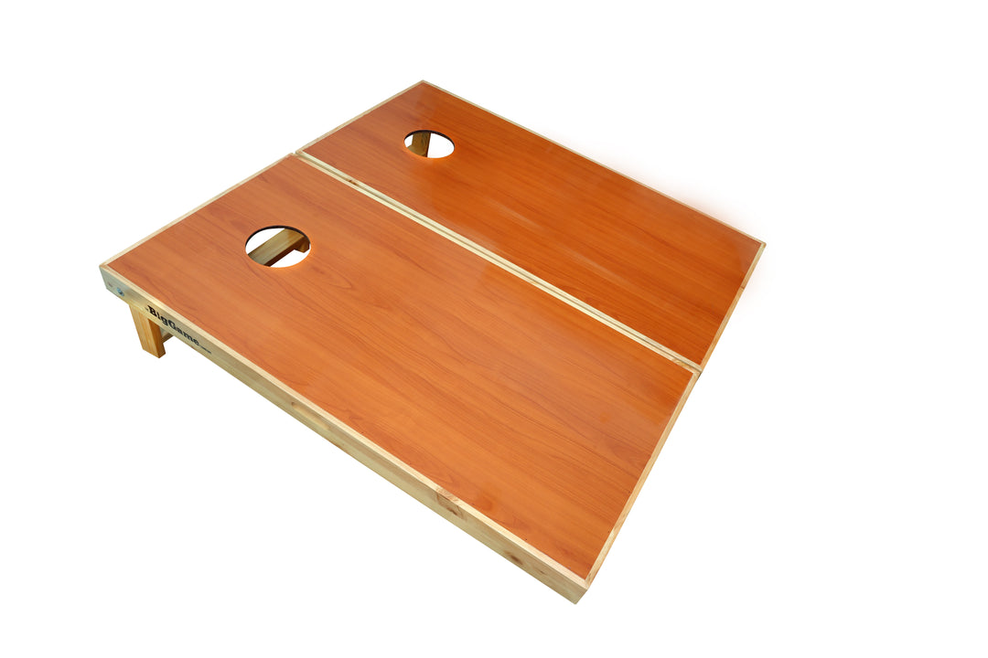 Cornhole Game - Two Board Set (Regulation Size 1.2M x 0.6M) - Cherry Wood Top