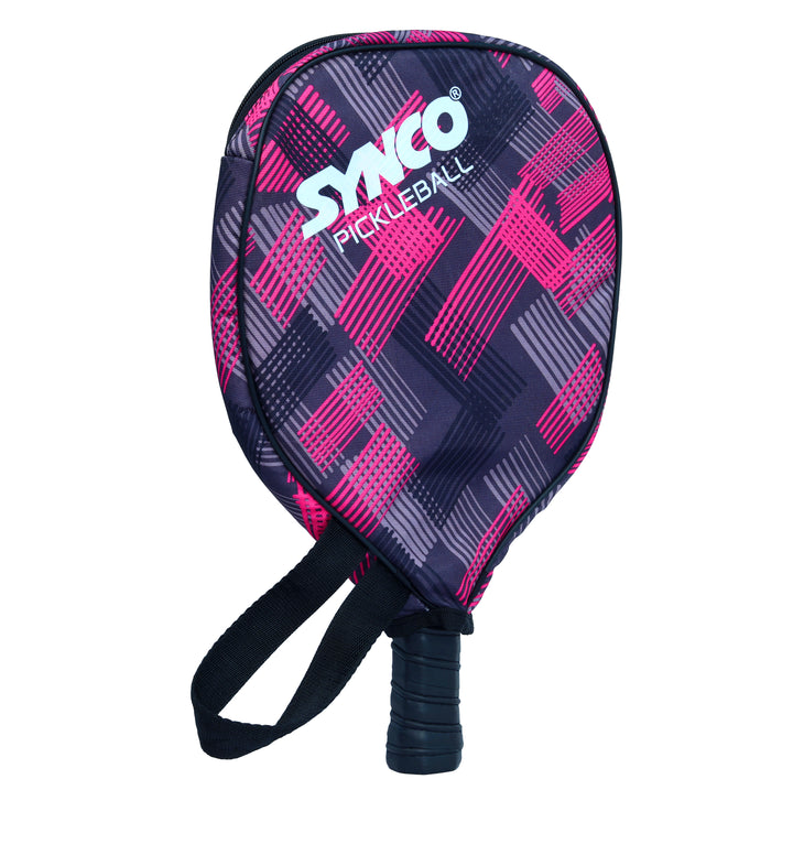 Fibreglass Pickleball Paddle 12mm, plus Two Performance Pickleballs, supplied in a Carry Bag - Spring Green