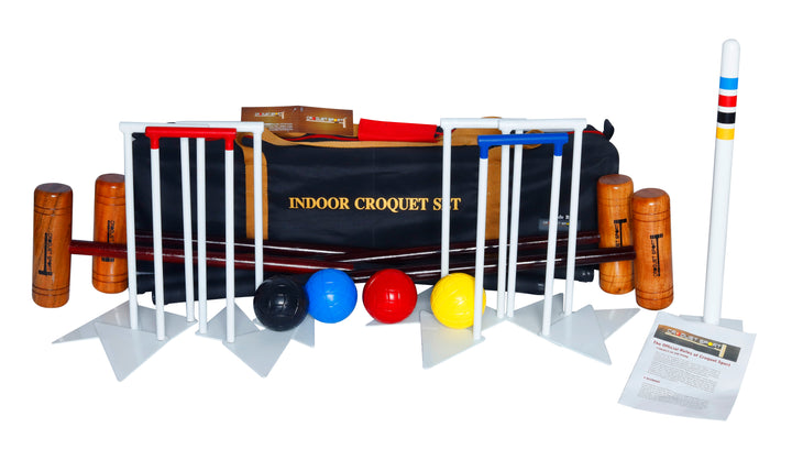 Indoor/Outdoor Croquet Set - For use on astro turf and artificial grass surfaces
