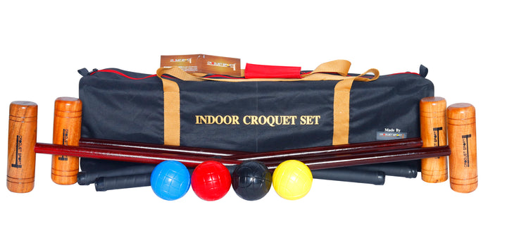 Indoor/Outdoor Croquet Set - For use on astro turf and artificial grass surfaces