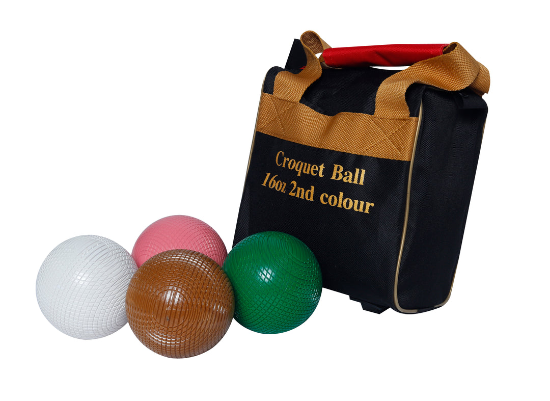 Croquet Balls - 16oz Match Quality Plastic Croquet Balls - 2nd Colours
