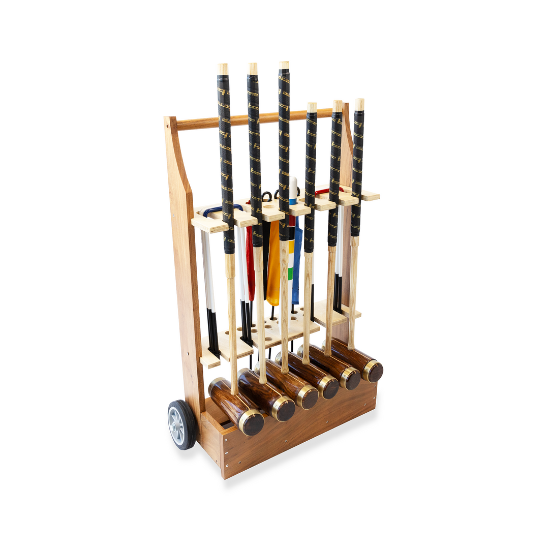 Wooden Croquet Set Trolley - 6 Player