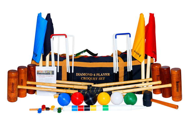 6 Player Diamond Croquet Set