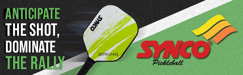 Fibreglass Pickleball Paddle 12mm, plus Two Performance Pickleballs, supplied in a Carry Bag - Spring Green